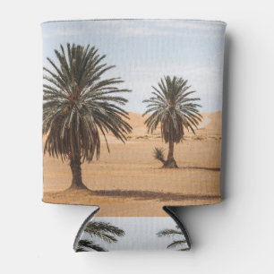 Rafraîchisseur Pour Canette Oasis du désert : Paysage des palmiers du Sahara.