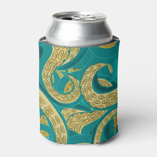 Rafraîchisseur Pour Canette Octopus Can Cooler Design moderne (Can devant)