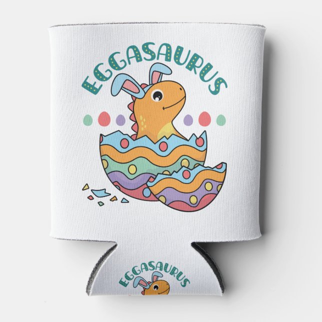Rafraîchisseur Pour Canette Oeuf de Dinosaure de Pâques Eggasaurus (Devant)
