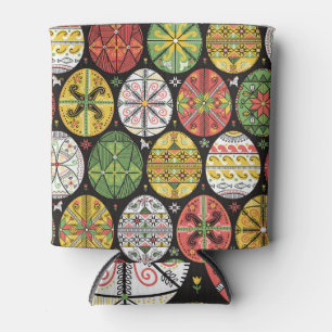 Rafraîchisseur Pour Canette Oeufs de Pâques ukrainiens, motif vintage.