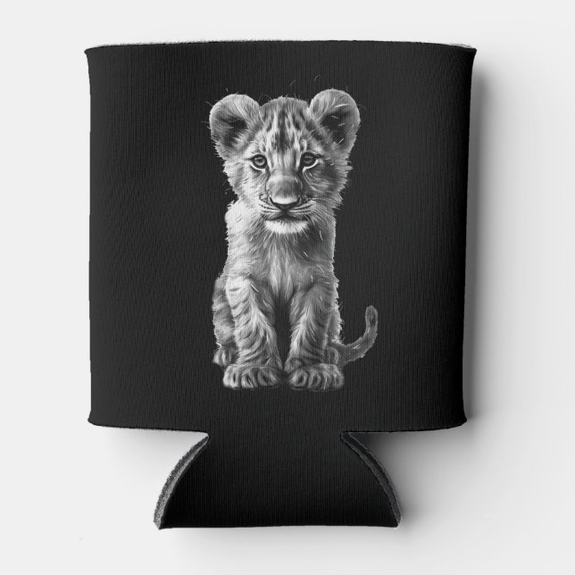 Rafraîchisseur Pour Canette Oh Bébé Gros Chat Cub Gris (Devant)