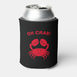 Rafraîchisseur Pour Canette Oh Crab Funky Marine Life Animal de mer Crabby Pun