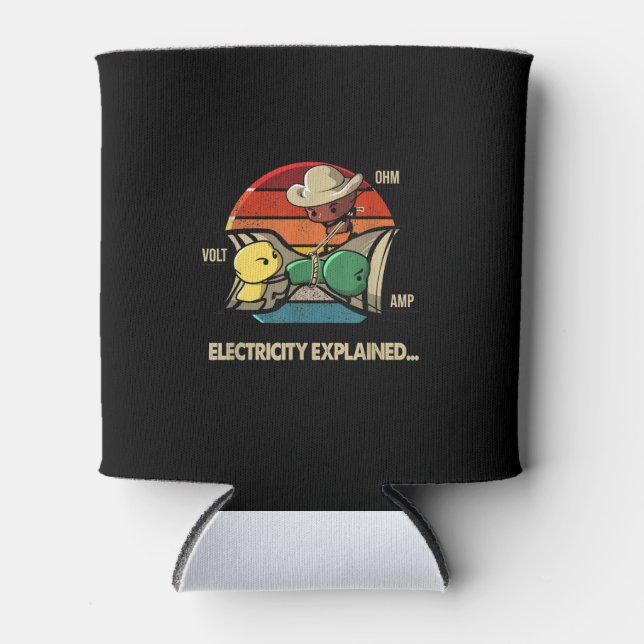 Rafraîchisseur Pour Canette Ohm Volt Amp Electricity Expliqué Electricien (Devant)