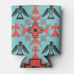 Rafraîchisseur Pour Canette Oiseaux Navajo, Vintages tribaux ethniques.