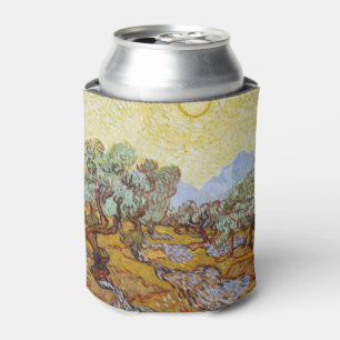 Rafraîchisseur Pour Canette Oliviers au ciel et au soleil jaunes