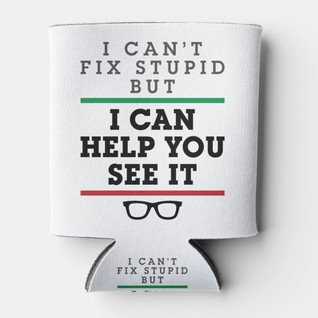 Rafraîchisseur Pour Canette Optométriste Optométrie Ophtalmologie Voir Stupide (Devant)