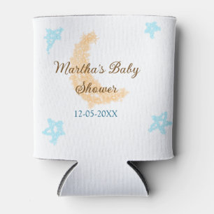 Rafraîchisseur Pour Canette Orange lune bleu étoiles parties scintillant baby