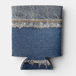 Rafraîchisseur Pour Canette Orange Stitch, Double Denim Patch.