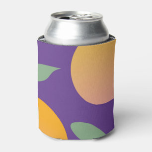 Rafraîchisseur Pour Canette Oranges énormes motif violet