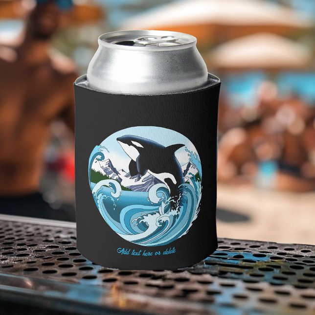 Rafraîchisseur Pour Canette Orca Killer Whale Blue Ocean (Créateur téléchargé)
