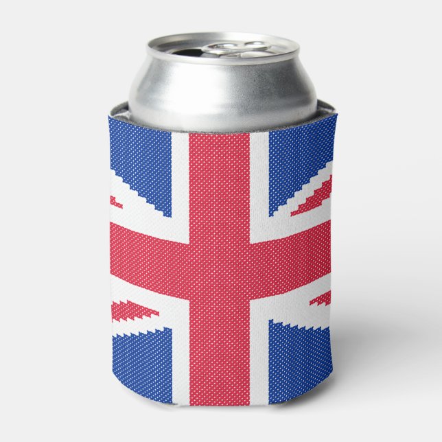 Rafraîchisseur Pour Canette Original cross-stitch design Union Jack (Can devant)
