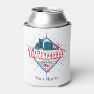 Rafraîchisseur Pour Canette Orlando Florida États-Unis Skyline Vintage USA