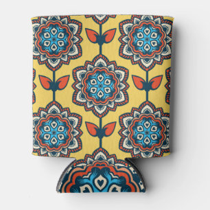 Rafraîchisseur Pour Canette Ornement jaune vif : Décor sans couture