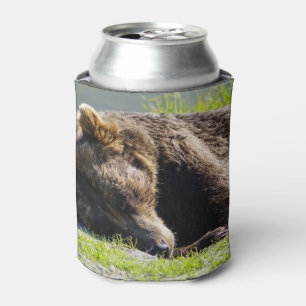 Rafraîchisseur Pour Canette Ours grizzli de l'Alaska couchant