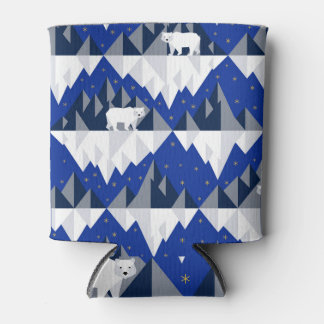 Rafraîchisseur Pour Canette Ours polaire sur Iceberg Motif sans couture.