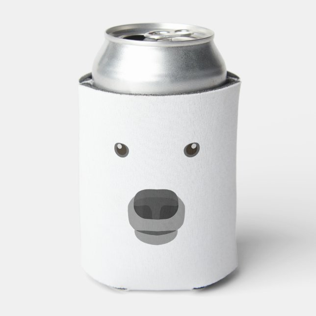 Rafraîchisseur Pour Canette Ours Polaire Visage Costume Carnaval Fancy Enfants (Can devant)