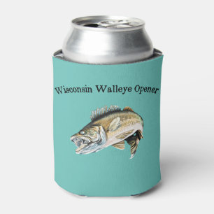 Rafraîchisseur Pour Canette Ouvert de pêche Wisconsin Walleye