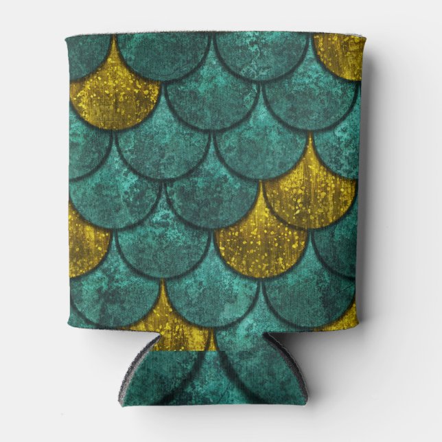 Rafraîchisseur Pour Canette Oxyde Métallique : Texture des échelles de poisson (Devant)