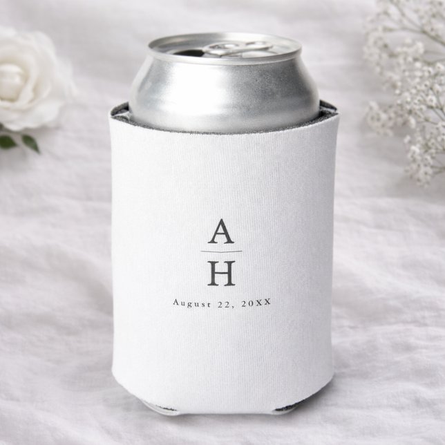 Rafraîchisseur Pour Canette Pack de bière personnalisé avec monogramme sérif é (Créateur téléchargé)