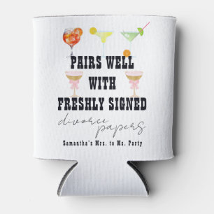 Rafraîchisseur Pour Canette Pairs Well Divorce Papiers Cocktail Brunch Party
