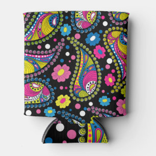 Rafraîchisseur Pour Canette Paisley de style tribal, motif ethnique sans soudu