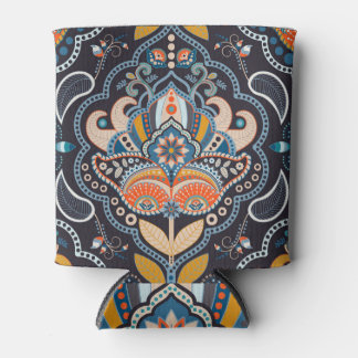 Rafraîchisseur Pour Canette Paisley Floral : Motif indien foncé