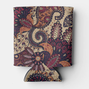 Rafraîchisseur Pour Canette Paisley Perfection : Design Floral sans joint