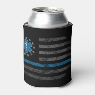 Rafraîchisseur Pour Canette PALE BLUE LINE EMEMS Betsy Ross American Flag