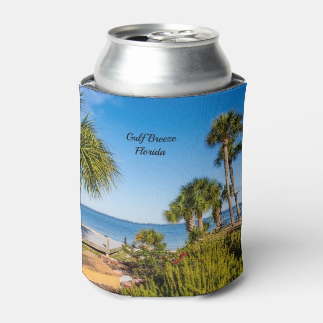 Rafraîchisseur Pour Canette Palmiers Bayside Matin Can Cooler (Can devant)