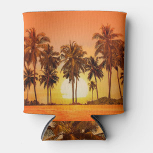 Rafraîchisseur Pour Canette Palmiers couchés de soleil Sri Lanka