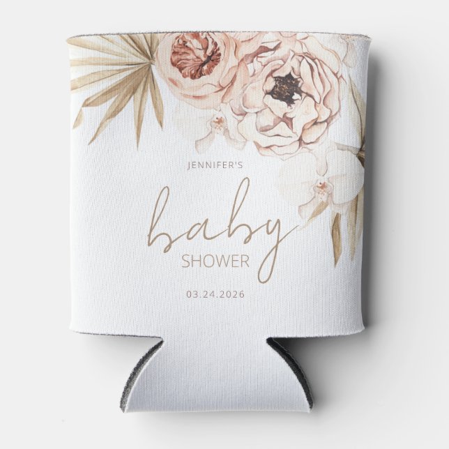 Rafraîchisseur Pour Canette Pampas Grass Boho Baby shower bohème (Devant)