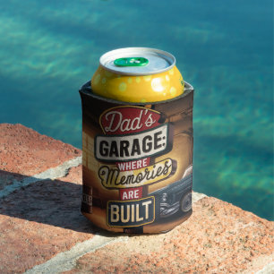 Rafraîchisseur Pour Canette Panneau automobile Vintage de garage papa