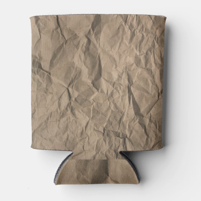 Rafraîchisseur Pour Canette Papier brut : texture recyclé (Devant)