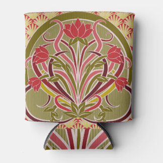 Rafraîchisseur Pour Canette Papier peint à fleurs Art Nouveau.