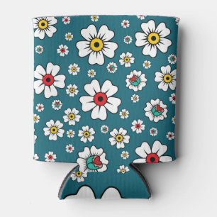 Rafraîchisseur Pour Canette Papier peint à fleurs tropicales hawaïennes : desi