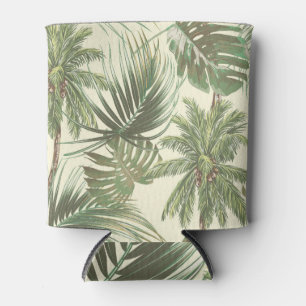 Rafraîchisseur Pour Canette Papier peint de palmes Vintages Feuilles tropicale