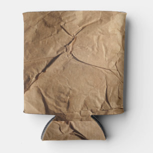 Rafraîchisseur Pour Canette Papier Recyclé : Texture écologique.