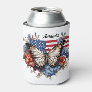 Rafraîchisseur Pour Canette Papillon 4 juillet patriotique