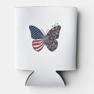 Rafraîchisseur Pour Canette Papillon patriotique vintage de la paix Vector Art