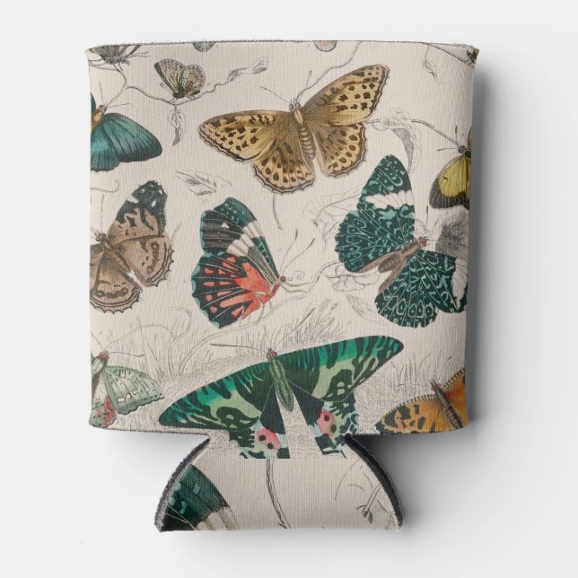 Rafraîchisseur Pour Canette Papillons Collection Antique Papillons (Devant)