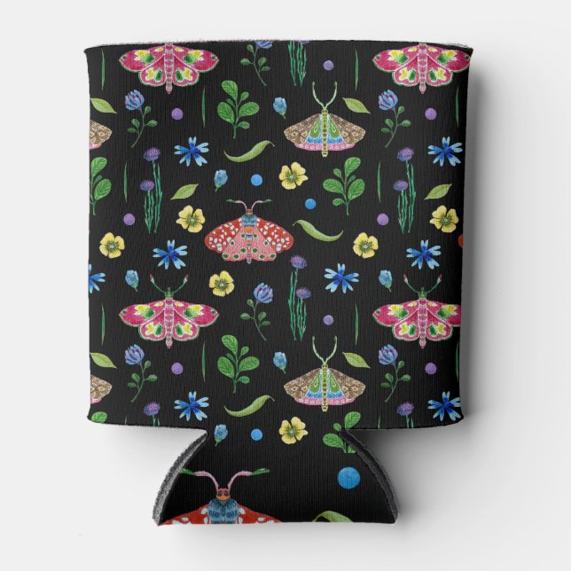 Rafraîchisseur Pour Canette Papillons multicolores : Motif transparent (Devant)