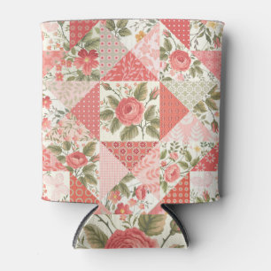 Rafraîchisseur Pour Canette Papillons rose Patchwork sans couture