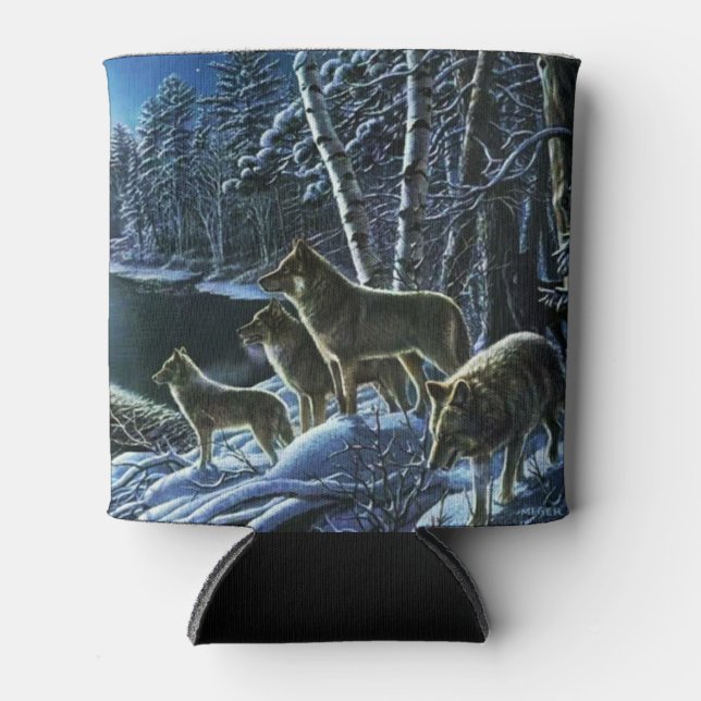 Rafraîchisseur Pour Canette Paquet Wolf Famille Pouls (Devant)