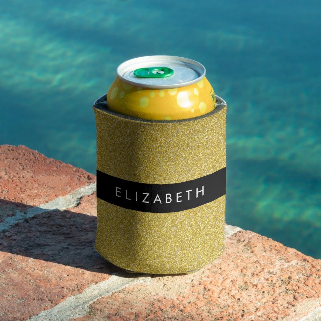 Rafraîchisseur Pour Canette Parties scintillant Or, Arrière - plan Parties sci (Piscine in situ)