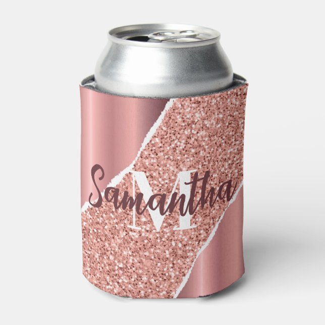 Rafraîchisseur Pour Canette Parties scintillant rose Gold Foil (Can devant)