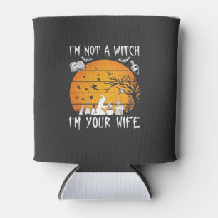 Rafraîchisseur Pour Canette Pas de femme sorcière Halloween Sunset Chaudron_1