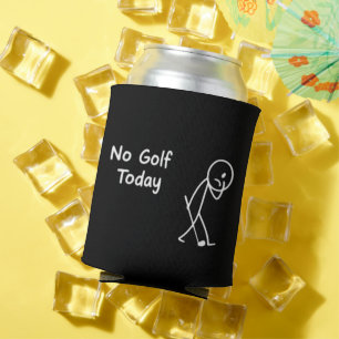 Rafraîchisseur Pour Canette Pas de golf aujourd'hui Figure de golfeur triste d