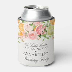 Rafraîchisseur Pour Canette Pastel Citrus Floral Little Cutie Anniversaire Fav