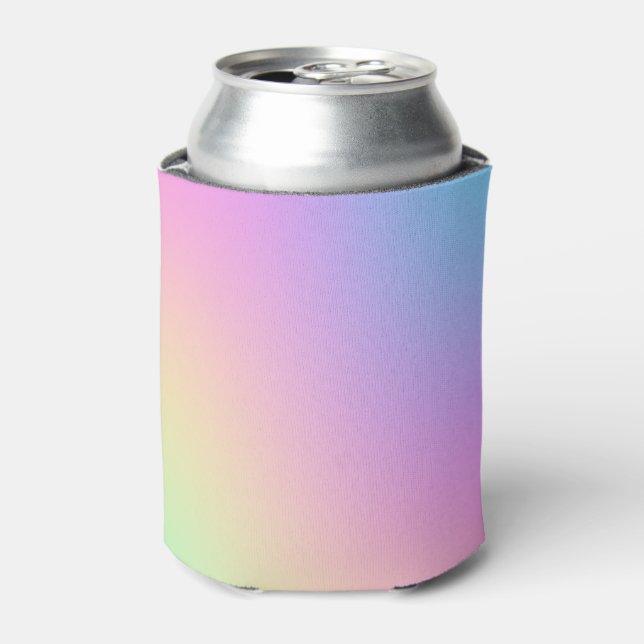 Rafraîchisseur Pour Canette Pastel Rainbow Colors Abstrait Blur Gradient Ombre (Can devant)