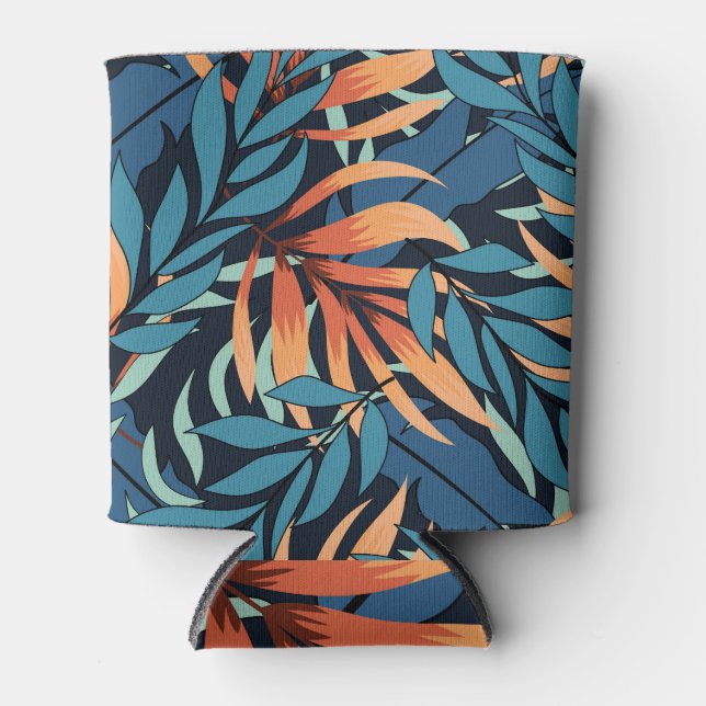 Rafraîchisseur Pour Canette Pastel Tropical Botanical Abstrait (Devant)